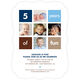 Blue Birthday Years of Fun Invitations Image 3 of 5